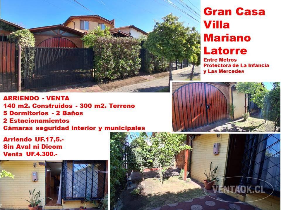 Arriendo - Venta Casa 5d2b2e Puente Alto Metro Protectora