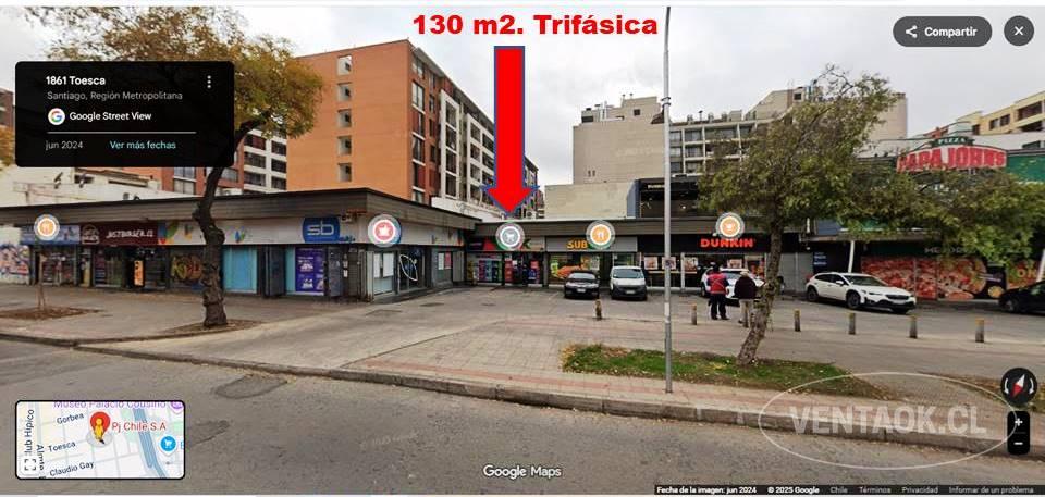 ARRIENDO LOCAL 130 M2./TRIFASICA STRIP CENTER TOESCA-VERGARA