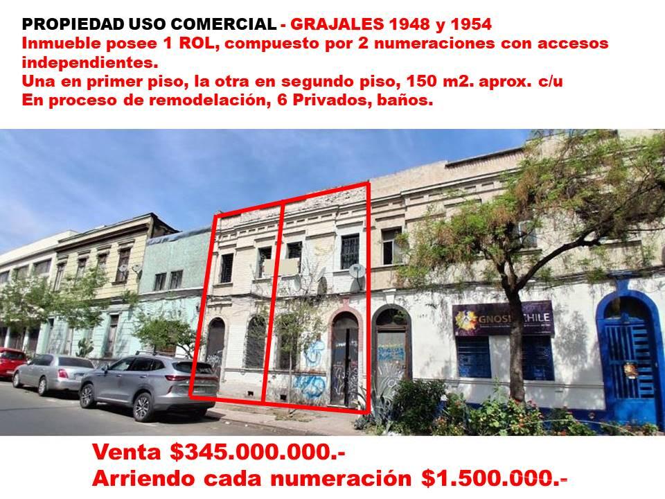 Propiedad Uso Comercial - 1 Rol - 2 Numeraciones